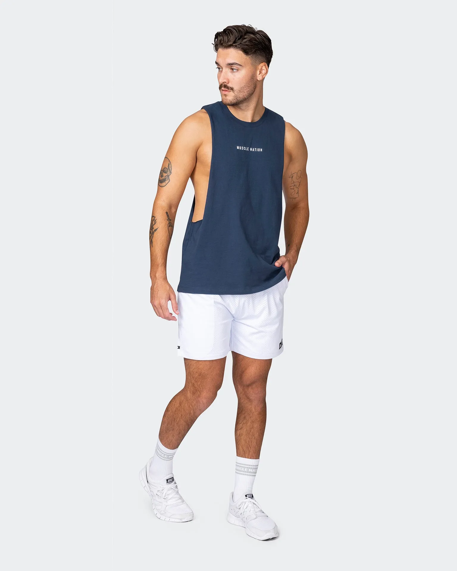 Ultra Drop Arm Tank - Dark Navy