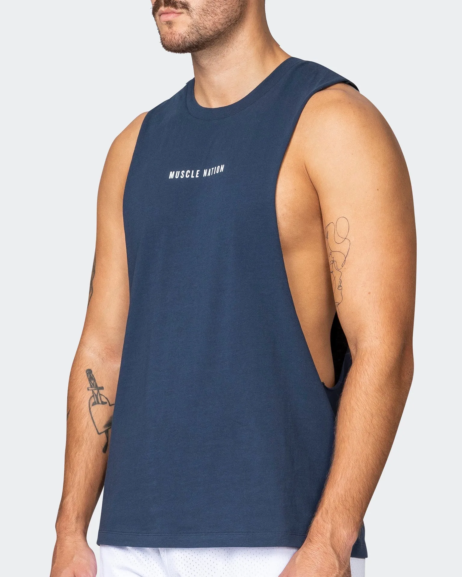Ultra Drop Arm Tank - Dark Navy