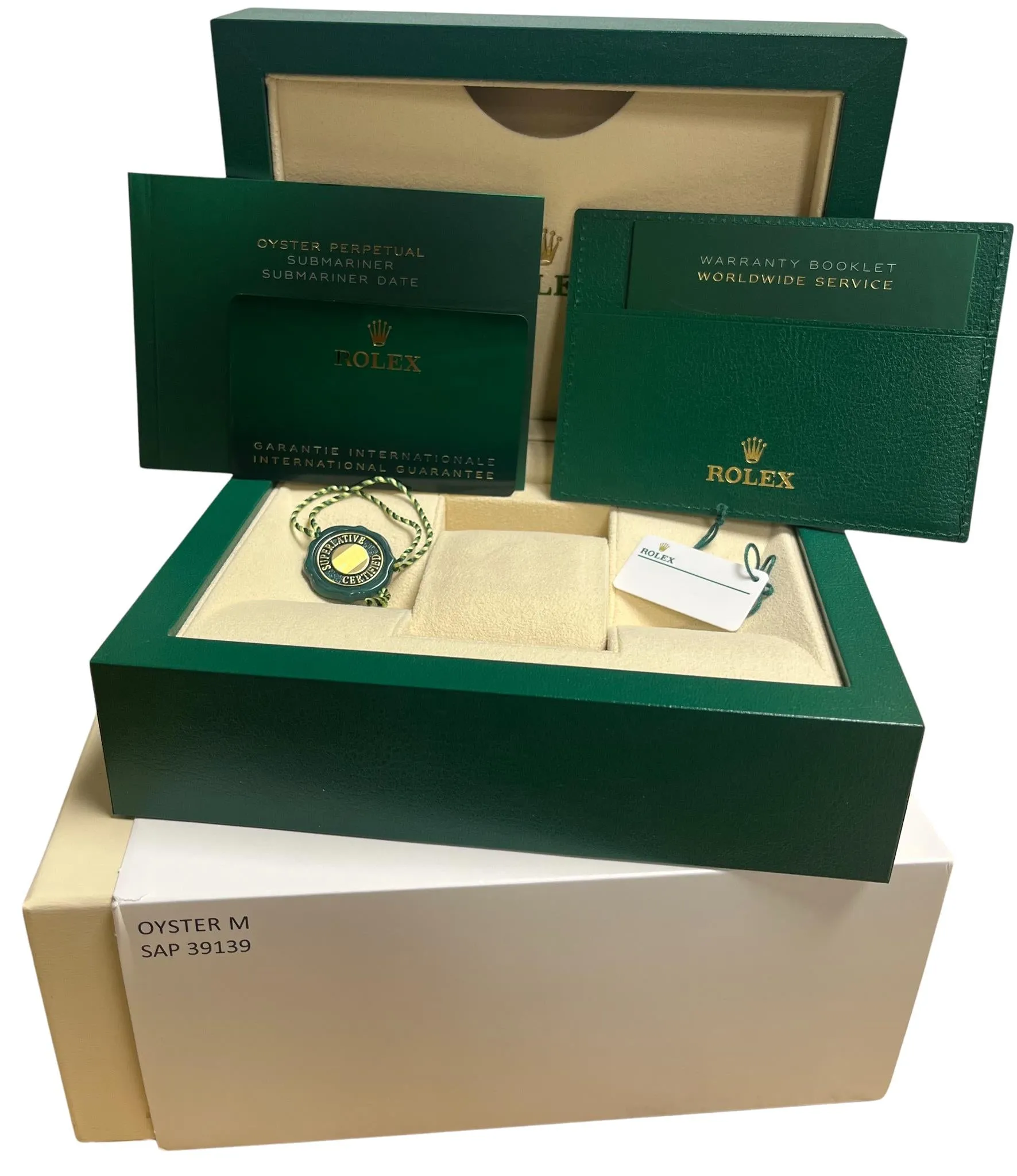 UNWORN 2023 PAPERS Rolex Submariner 41mm GREEN KERMIT Steel Watch 126610 LV B P