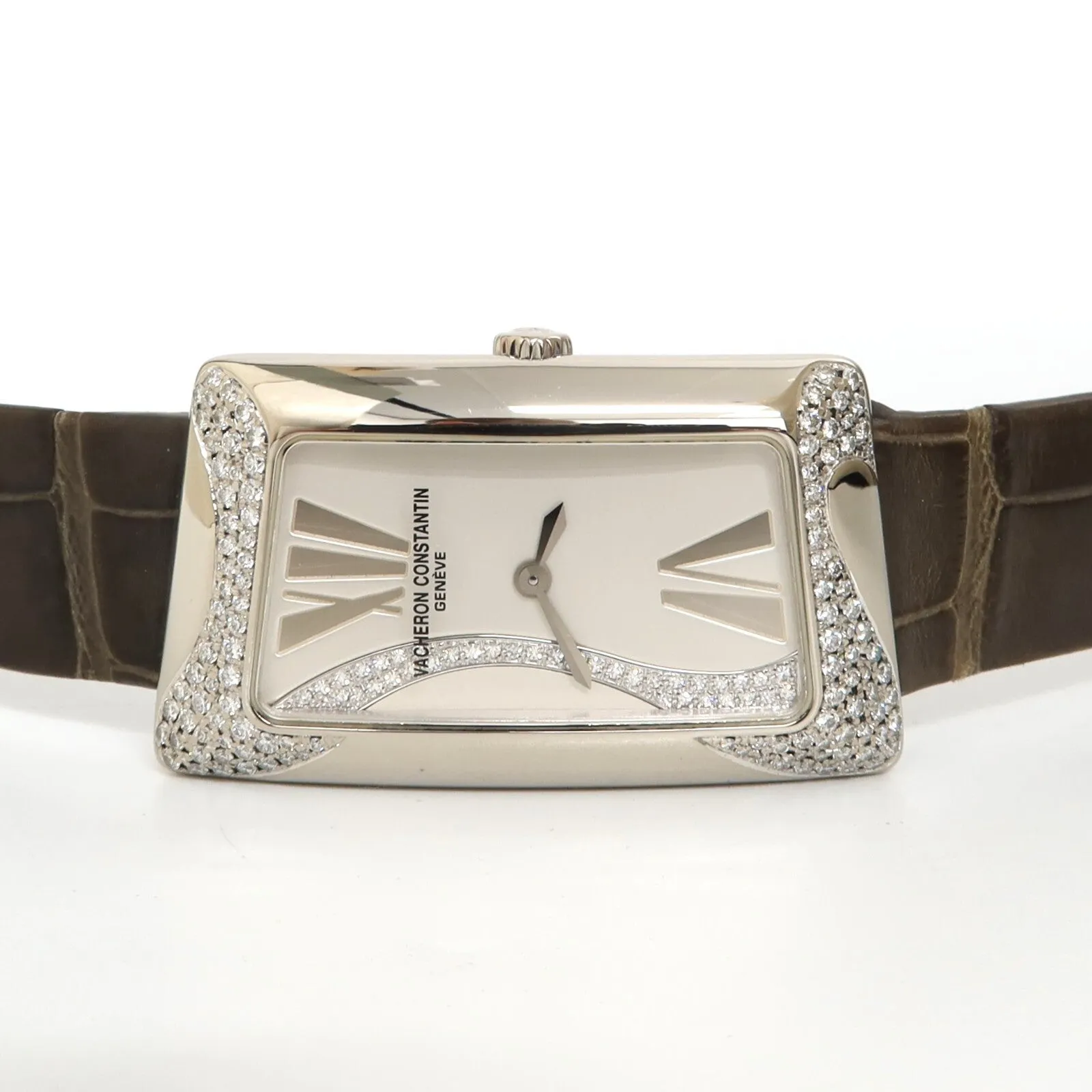 Vacheron Constantin Cambree 1972 Solid 18kt White Gold Factory Diamond 25517