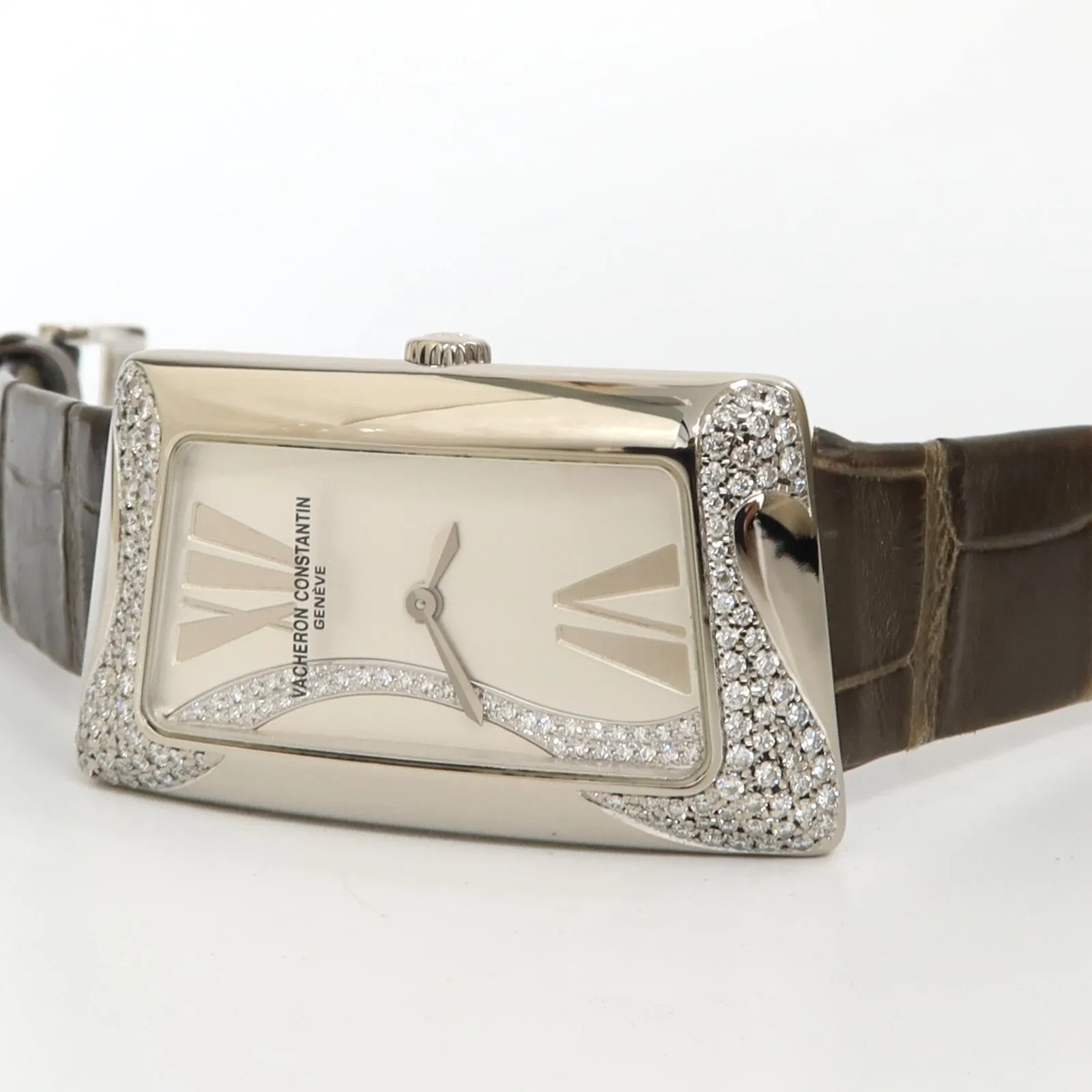 Vacheron Constantin Cambree 1972 Solid 18kt White Gold Factory Diamond 25517