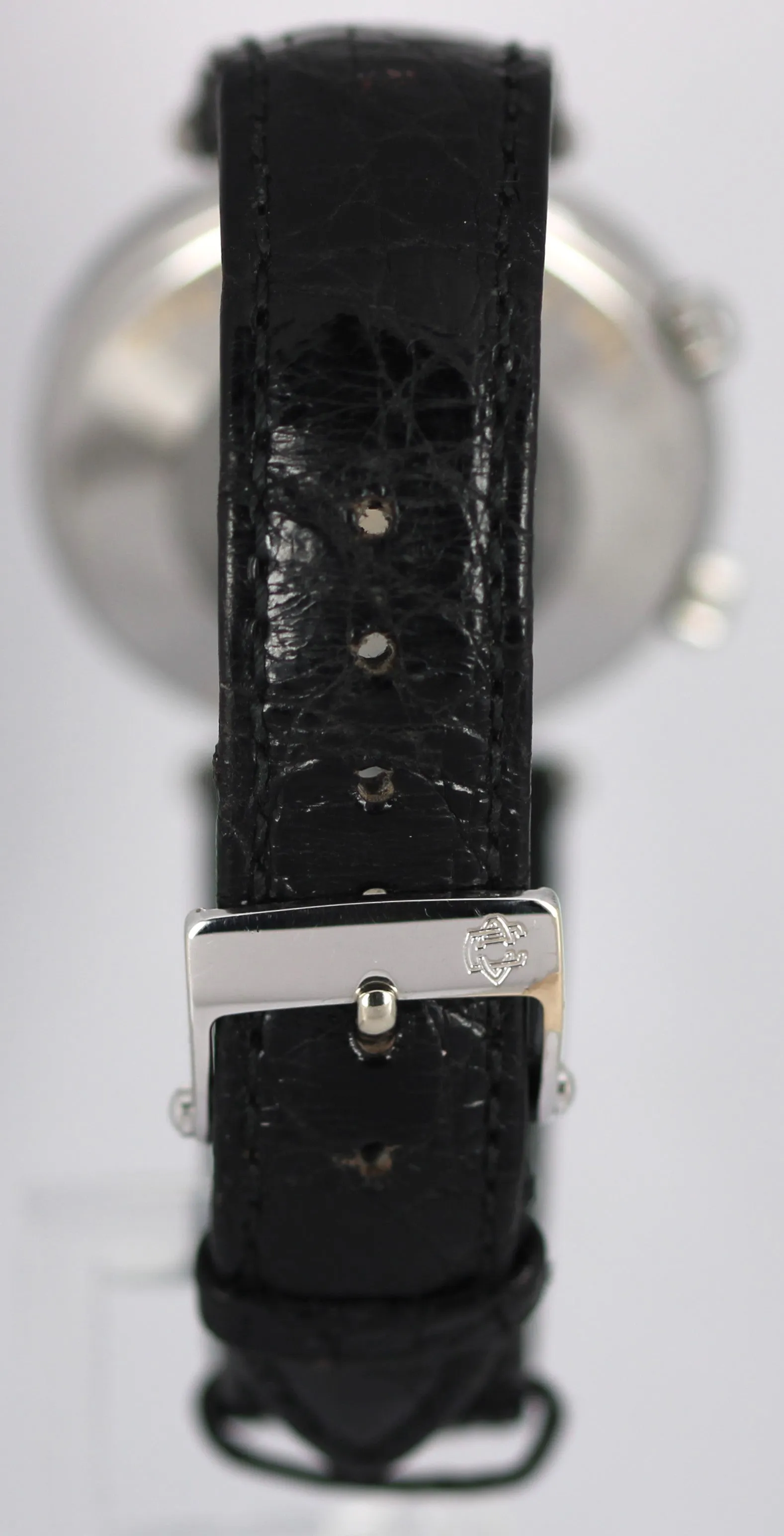 Van Cleef & Arpels Paris Memento Stainless Steel Leather White 36mm 523024 Watch