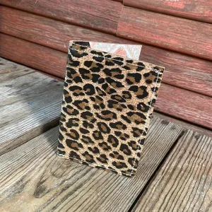 Waylon Wallet -  w/ Leopard Leather