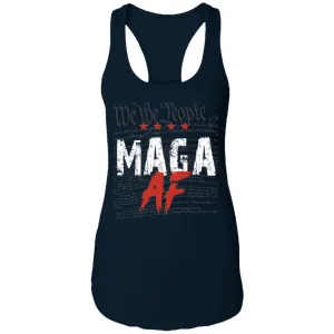 We The People MAGA AF Ladies Ideal Racerback Tank