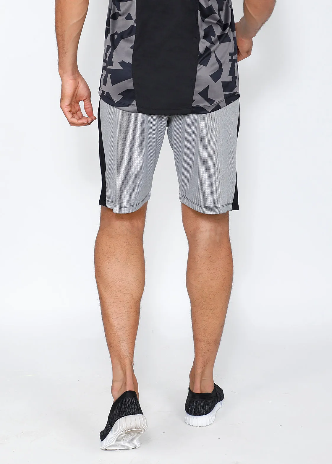 White & Black Basketball Shorts