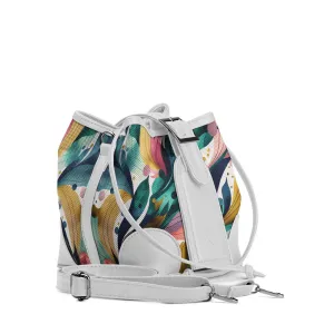 White Bucket Bags Color Flow