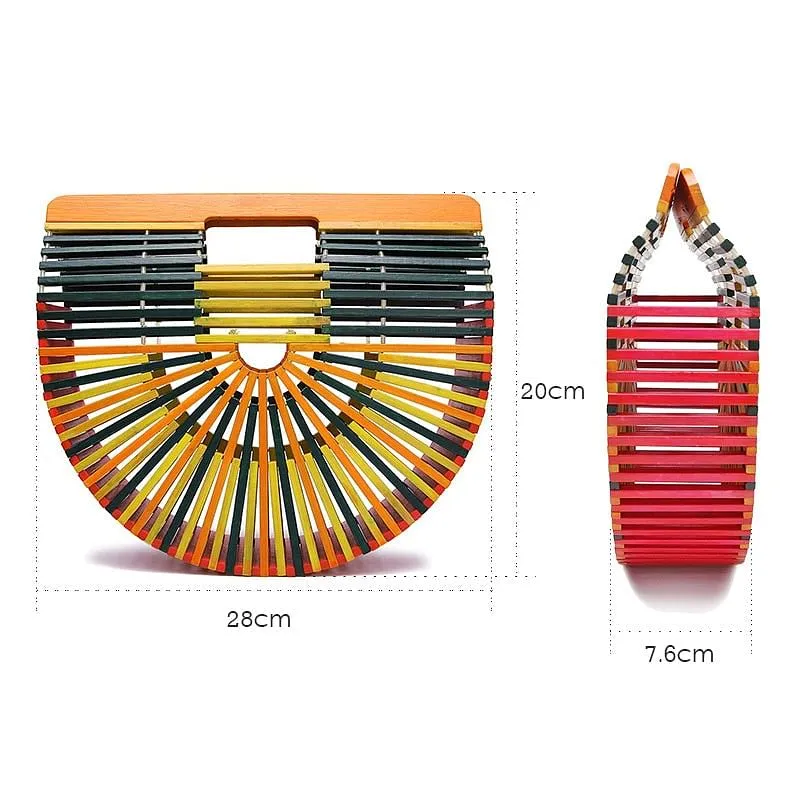Women Bamboo Wood clutch Bags handmade
