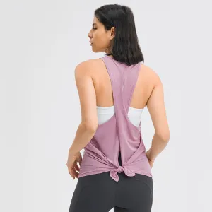 Women  Polyester Cotton Work Out Crop Activewear tank top
