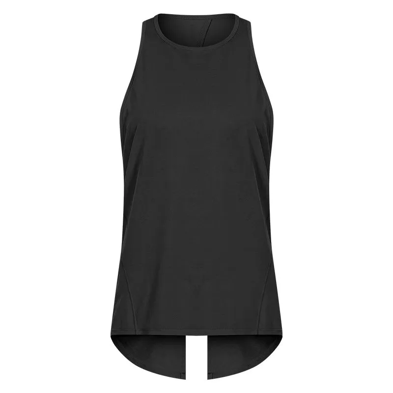 Women  Polyester Cotton Work Out Crop Activewear tank top