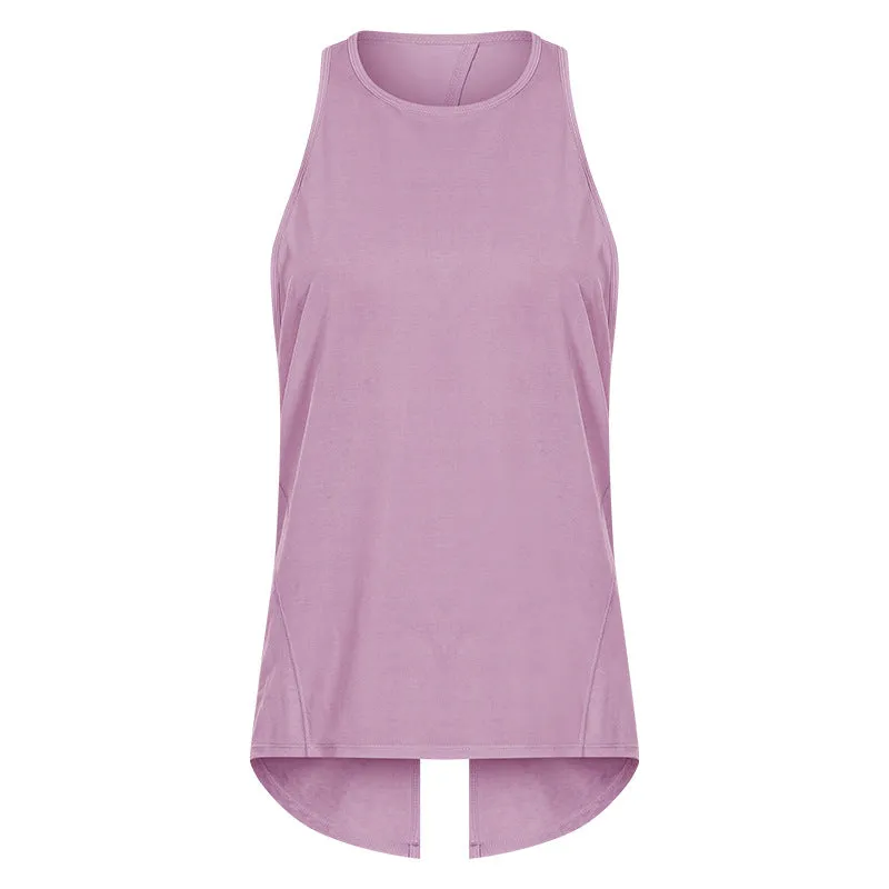 Women  Polyester Cotton Work Out Crop Activewear tank top