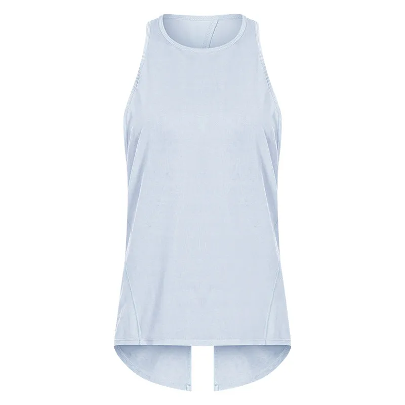 Women  Polyester Cotton Work Out Crop Activewear tank top