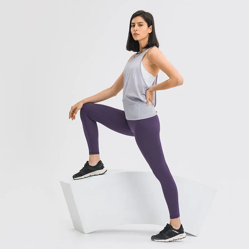 Women  Polyester Cotton Work Out Crop Activewear tank top