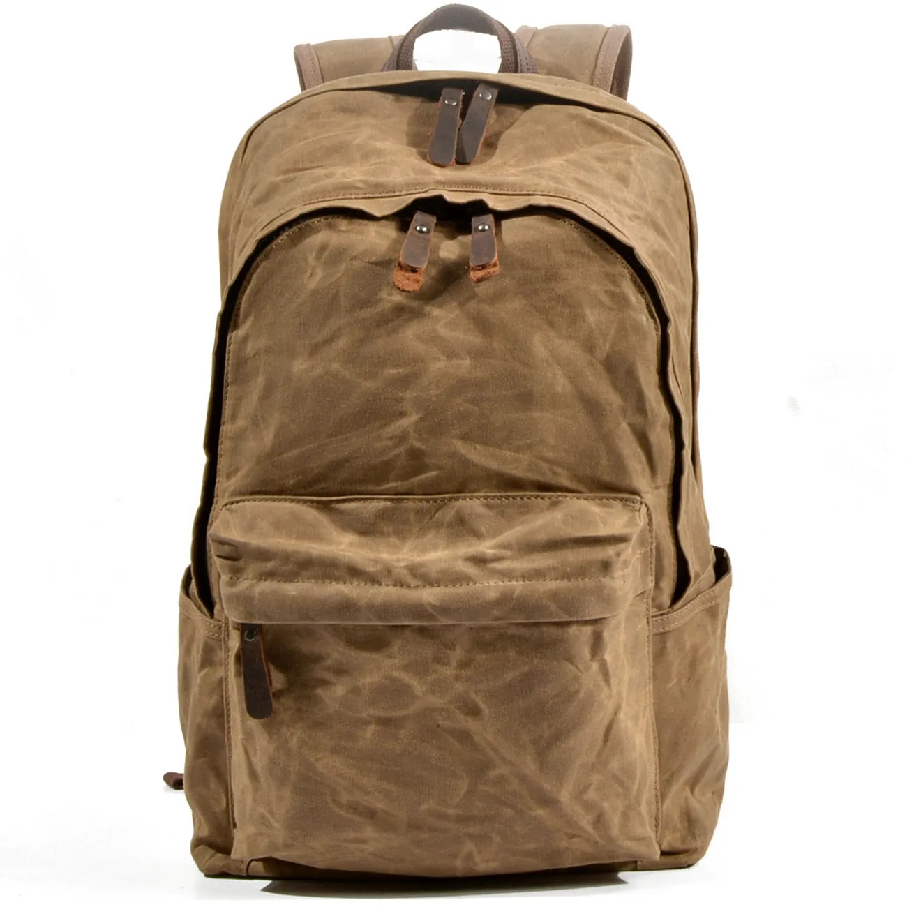 Women's & Men's Cloth Oil Wax Canvas Retro Backpacks