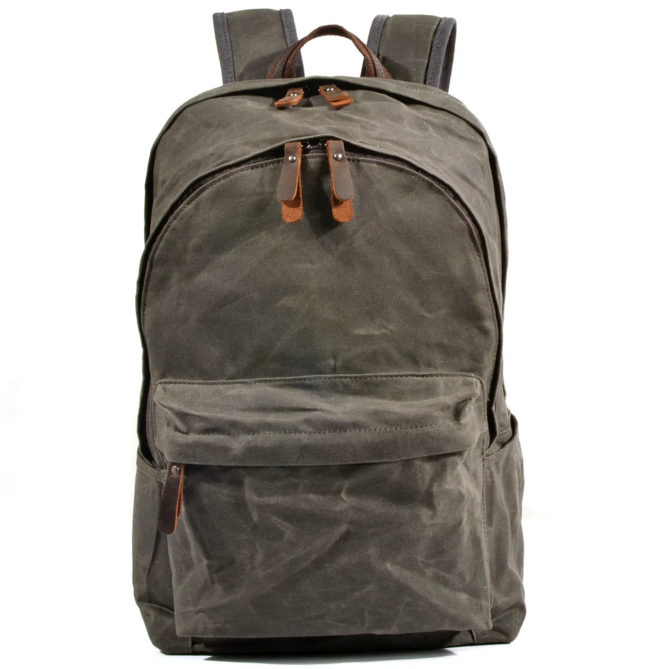 Women's & Men's Cloth Oil Wax Canvas Retro Backpacks