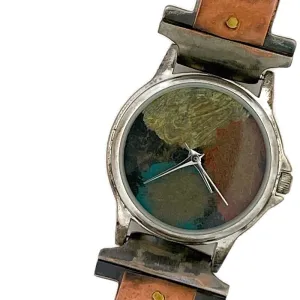 Women's Copper & brass Watch, Multi Color Dial