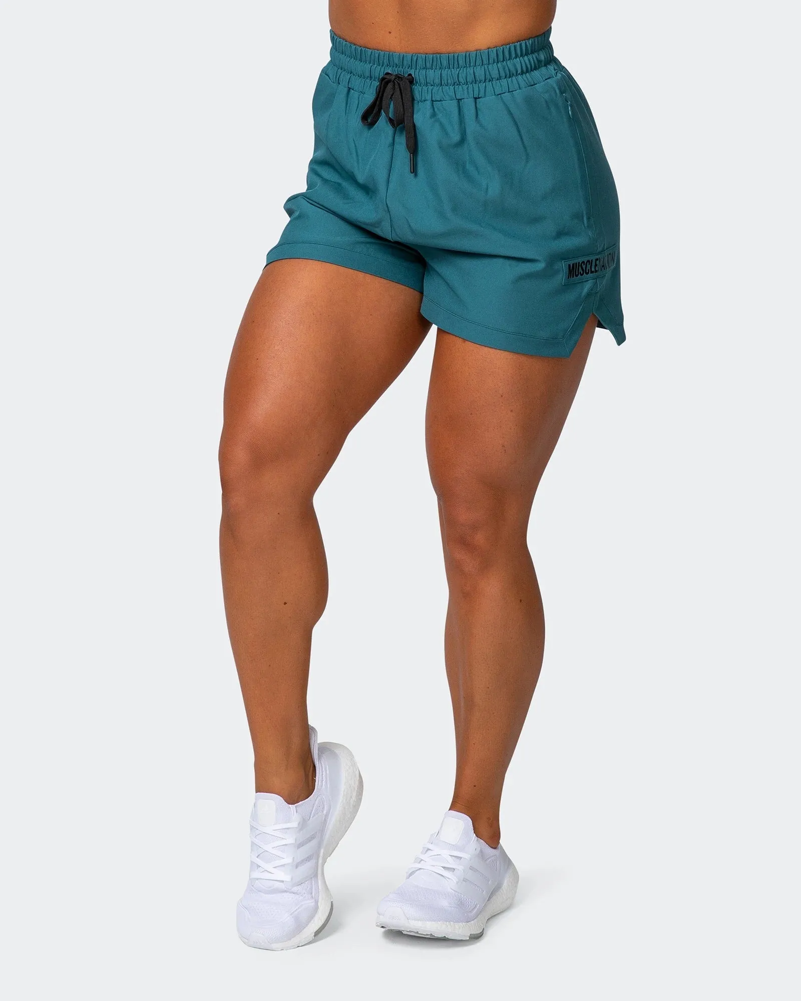 WOMENS ELEVATE ACTIVE SHORTS Deep Teal
