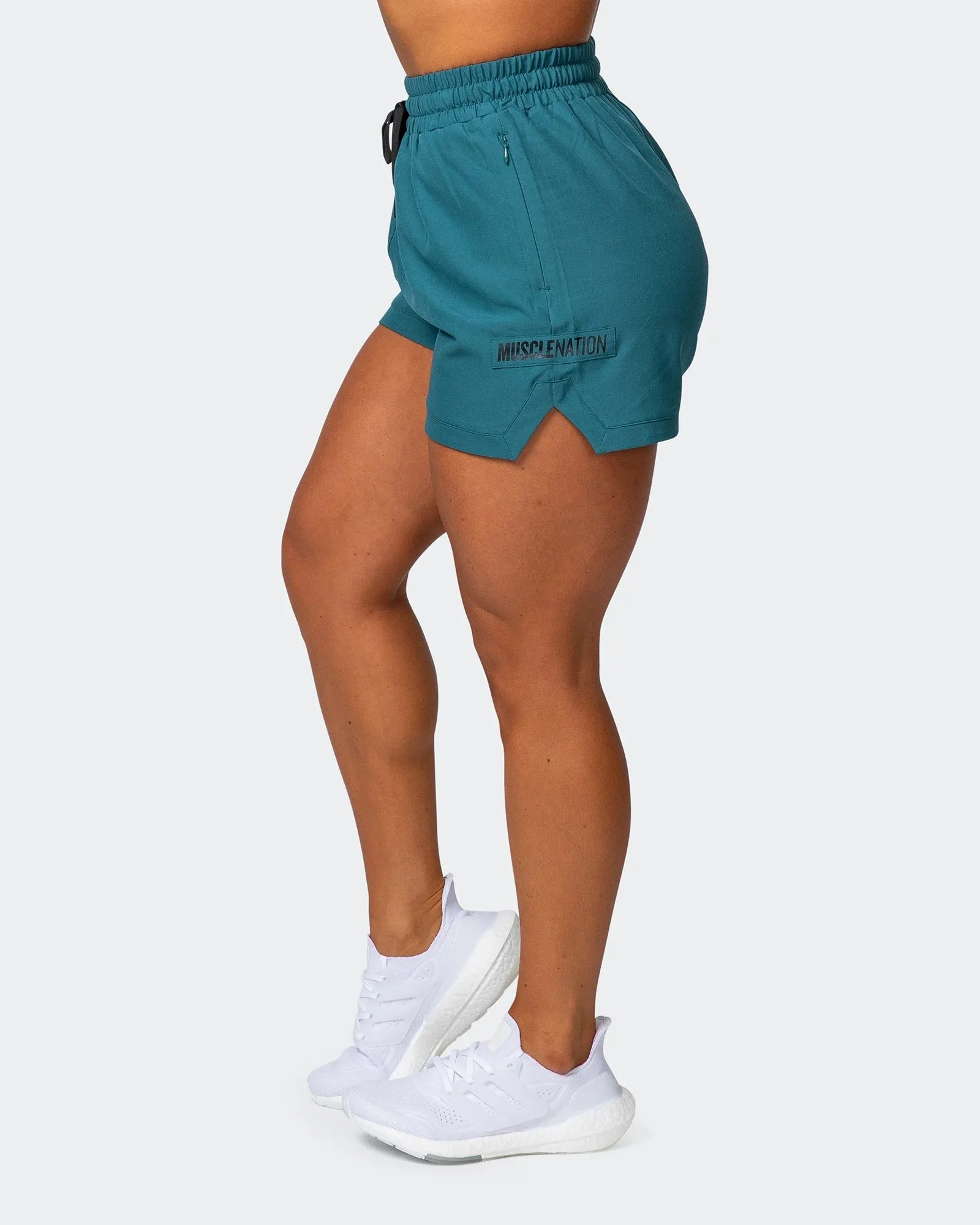 WOMENS ELEVATE ACTIVE SHORTS Deep Teal
