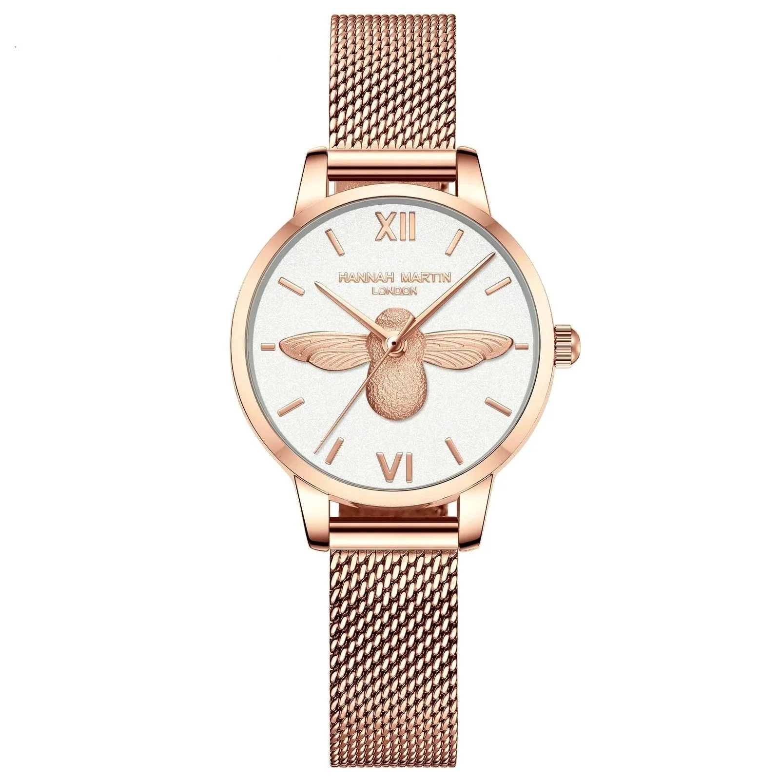 Women's Engraved Bee Dial Luxury Quartz Watch