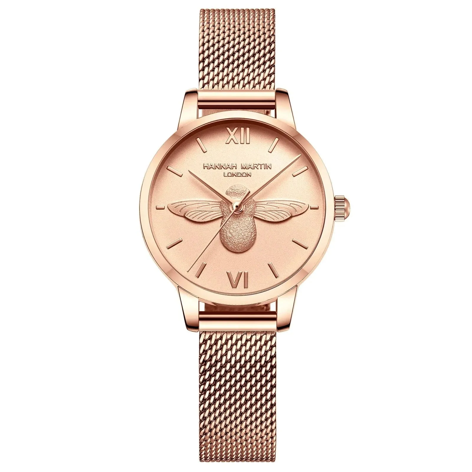 Women's Engraved Bee Dial Luxury Quartz Watch