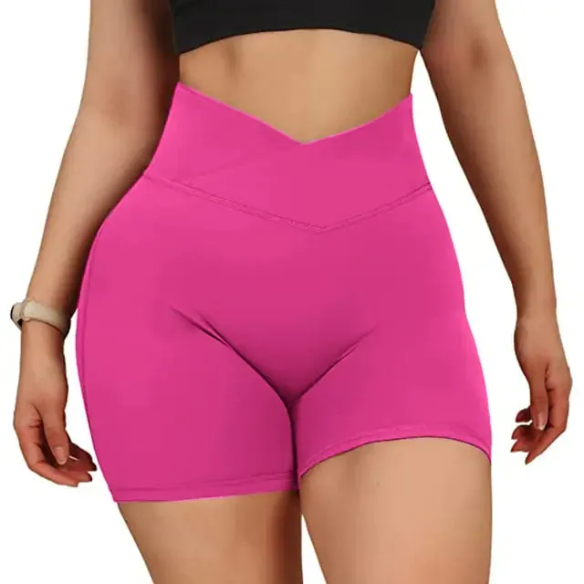 Women's High Waist Workout Seamless Fitness Yoga Shorts