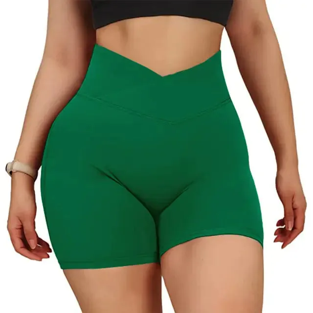 Women's High Waist Workout Seamless Fitness Yoga Shorts