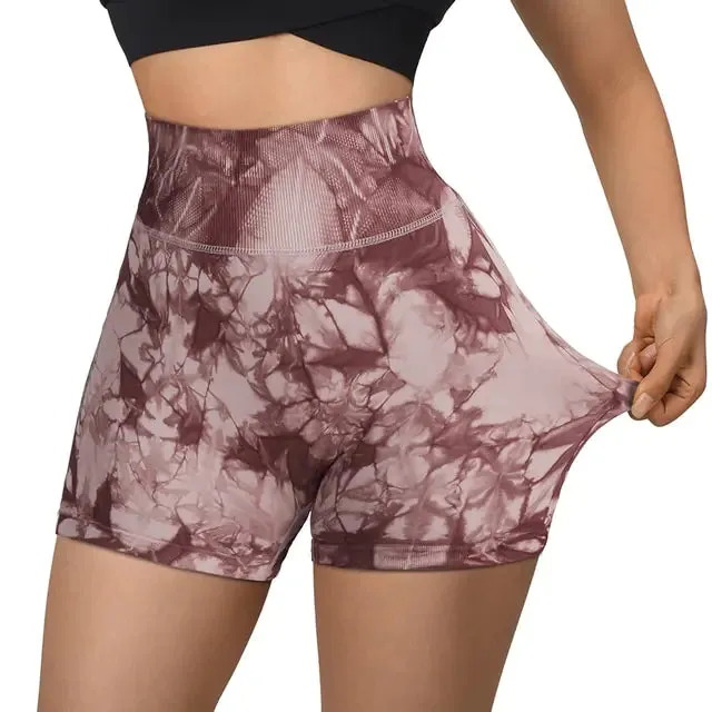 Women's High Waist Workout Seamless Fitness Yoga Shorts