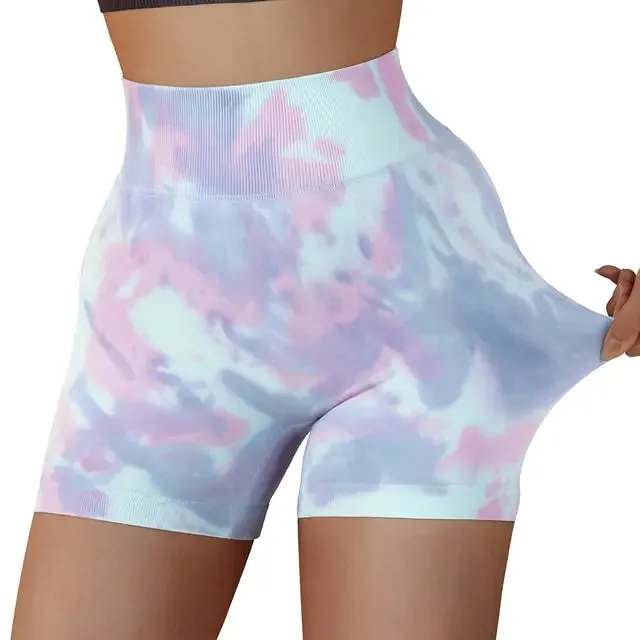 Women's High Waist Workout Seamless Fitness Yoga Shorts