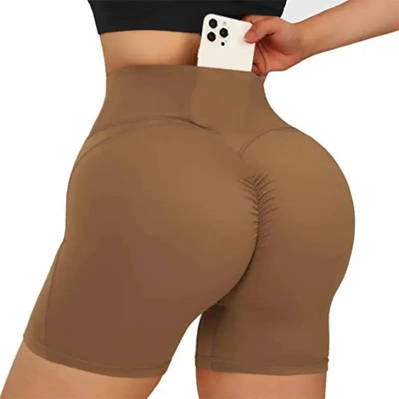 Women's High Waist Workout Seamless Fitness Yoga Shorts