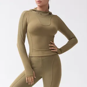 Women's Long-sleeved Pullover Outdoor Workout Clothes Sports Top