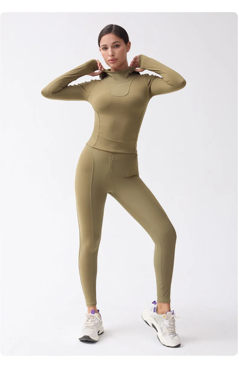 Women's Long-sleeved Pullover Outdoor Workout Clothes Sports Top
