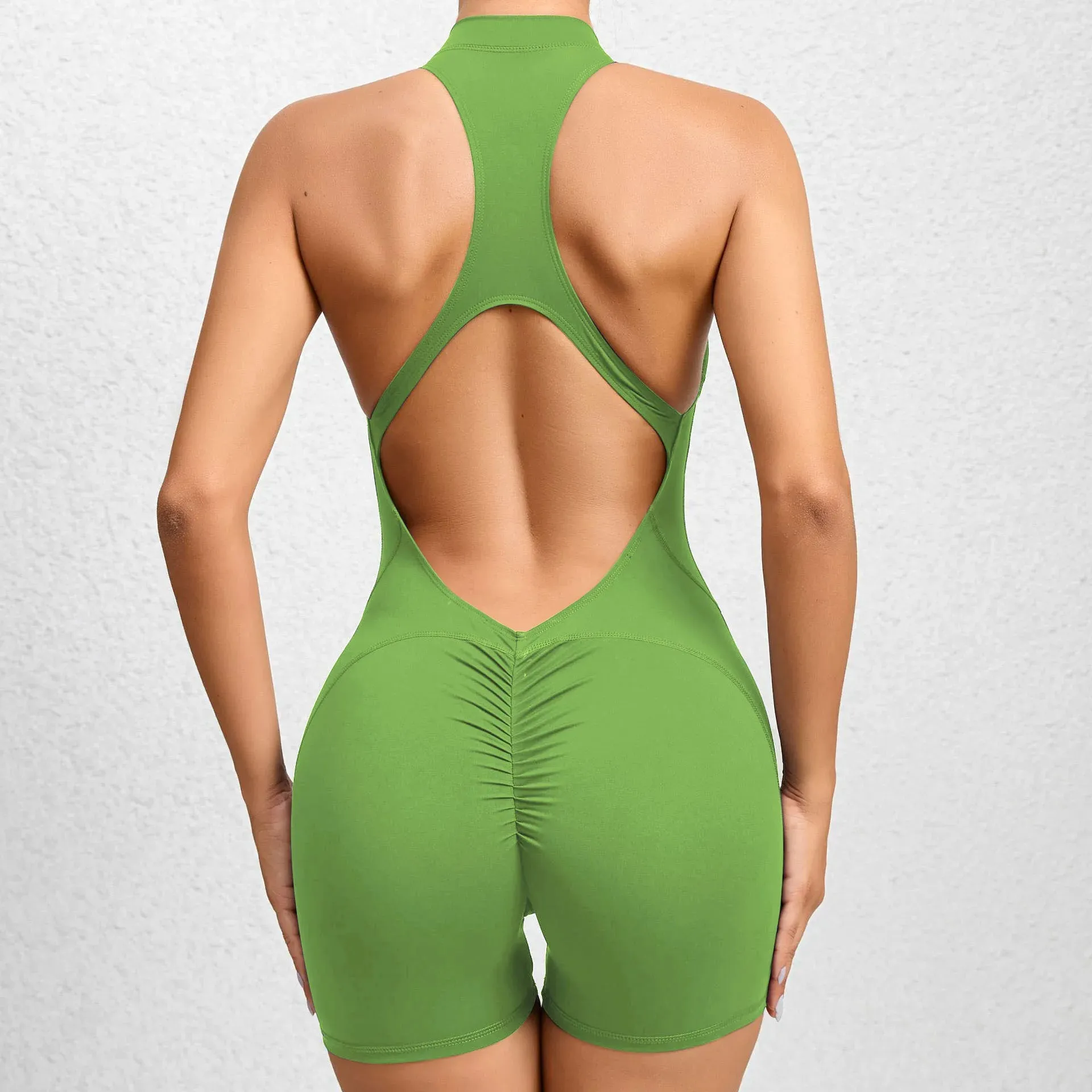 Women's Padded Sports Jumpsuit – One-Piece Yoga & Gym Romper