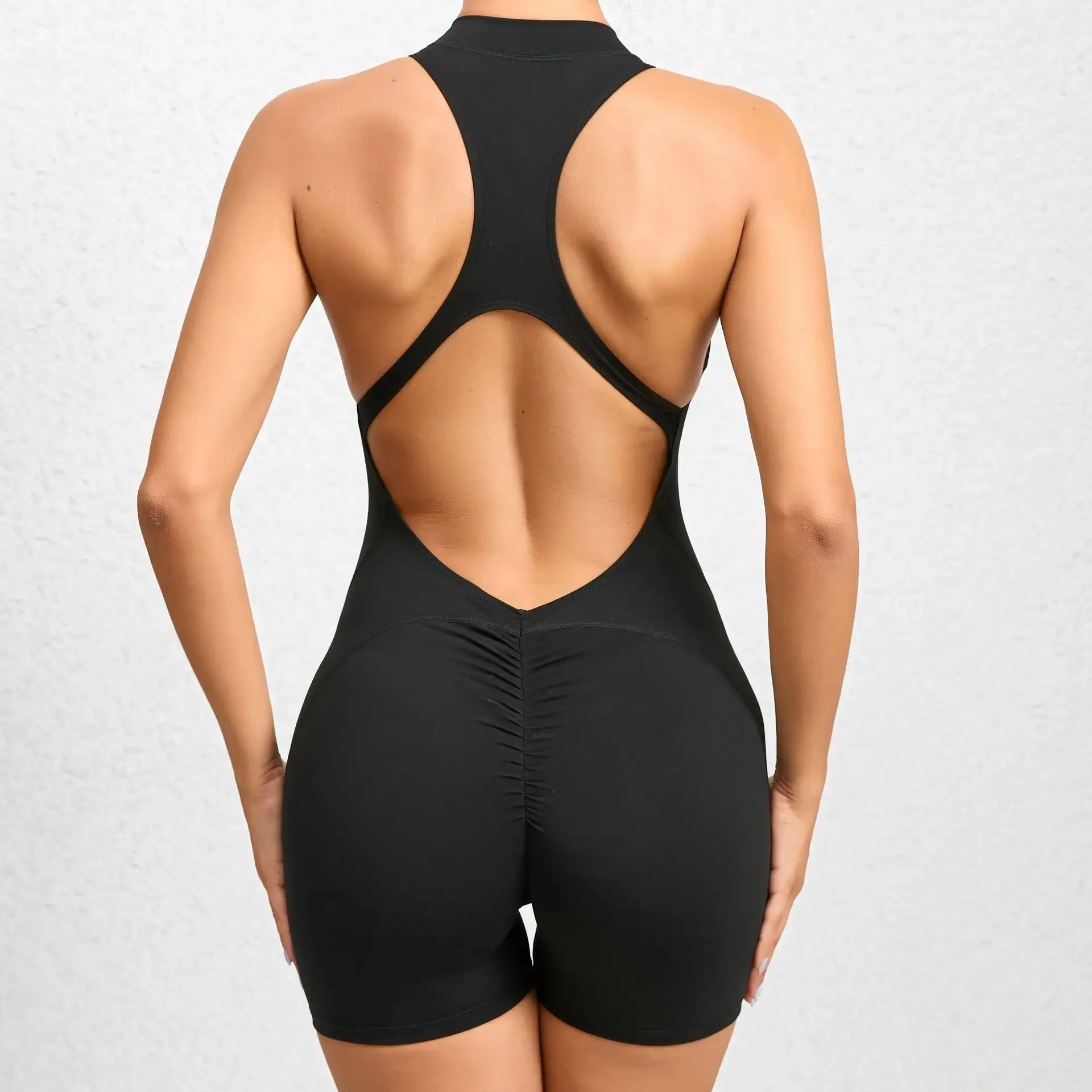 Women's Padded Sports Jumpsuit – One-Piece Yoga & Gym Romper