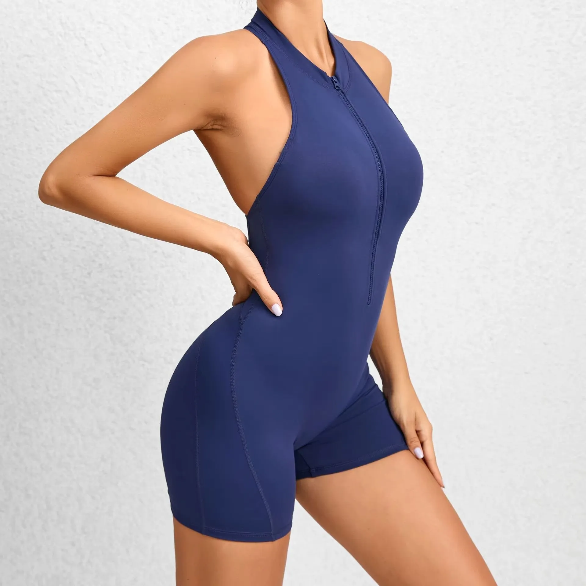 Women's Padded Sports Jumpsuit – One-Piece Yoga & Gym Romper