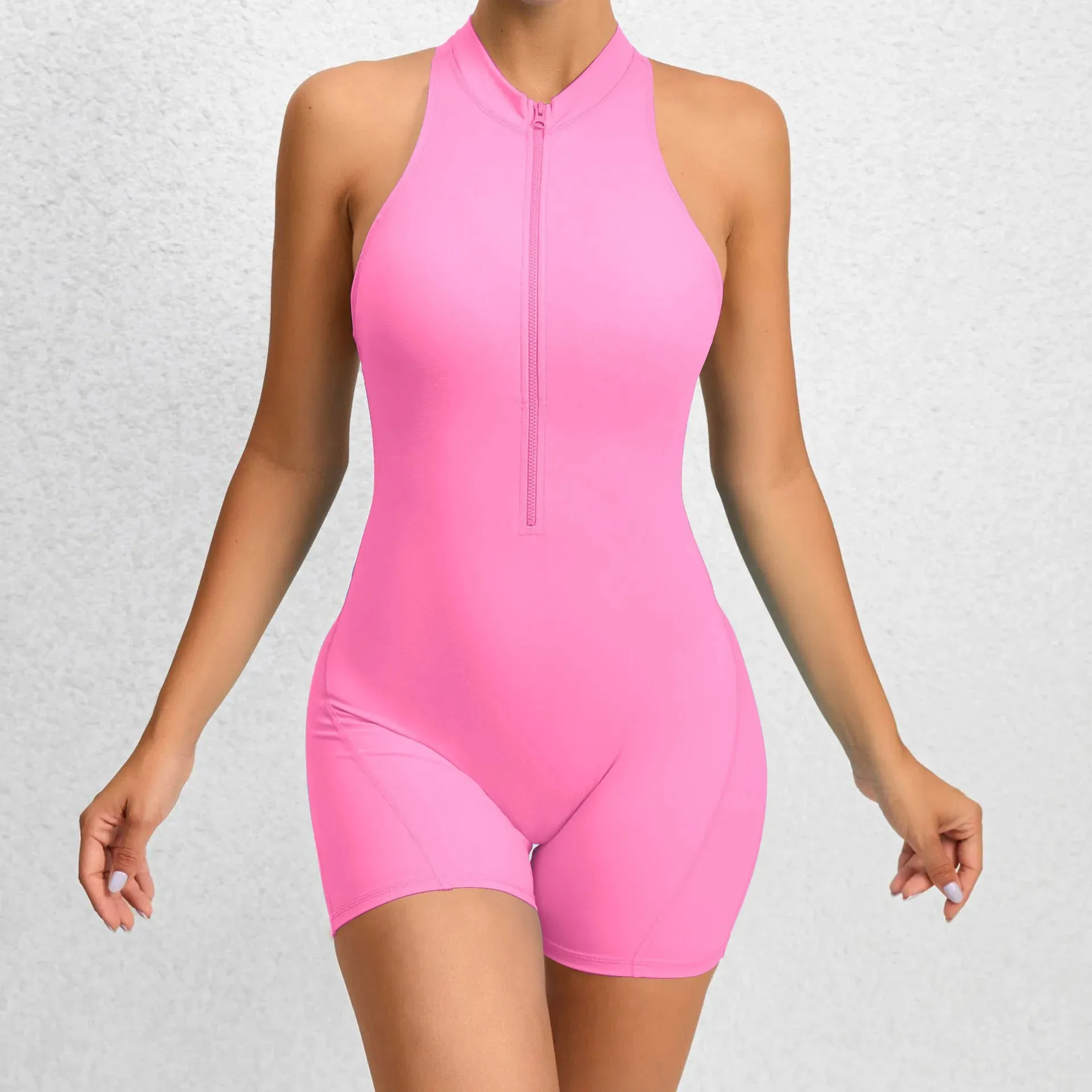 Women's Padded Sports Jumpsuit – One-Piece Yoga & Gym Romper