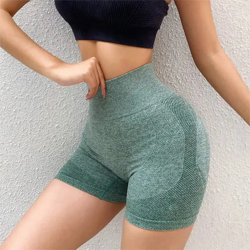 Women's Seamless Activewear Gym Yoga Sports Shorts