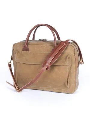 Wood&Faulk Folio Briefcase High Desert Sage