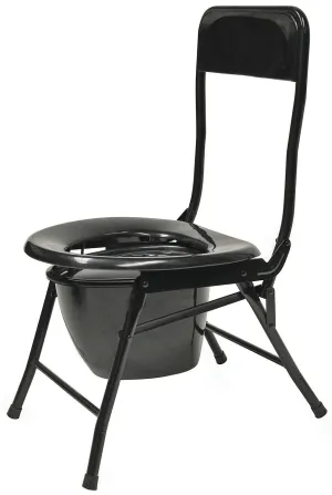 World Famous Folding Portable Toilet Chair Heavy Duty Steel Frame
