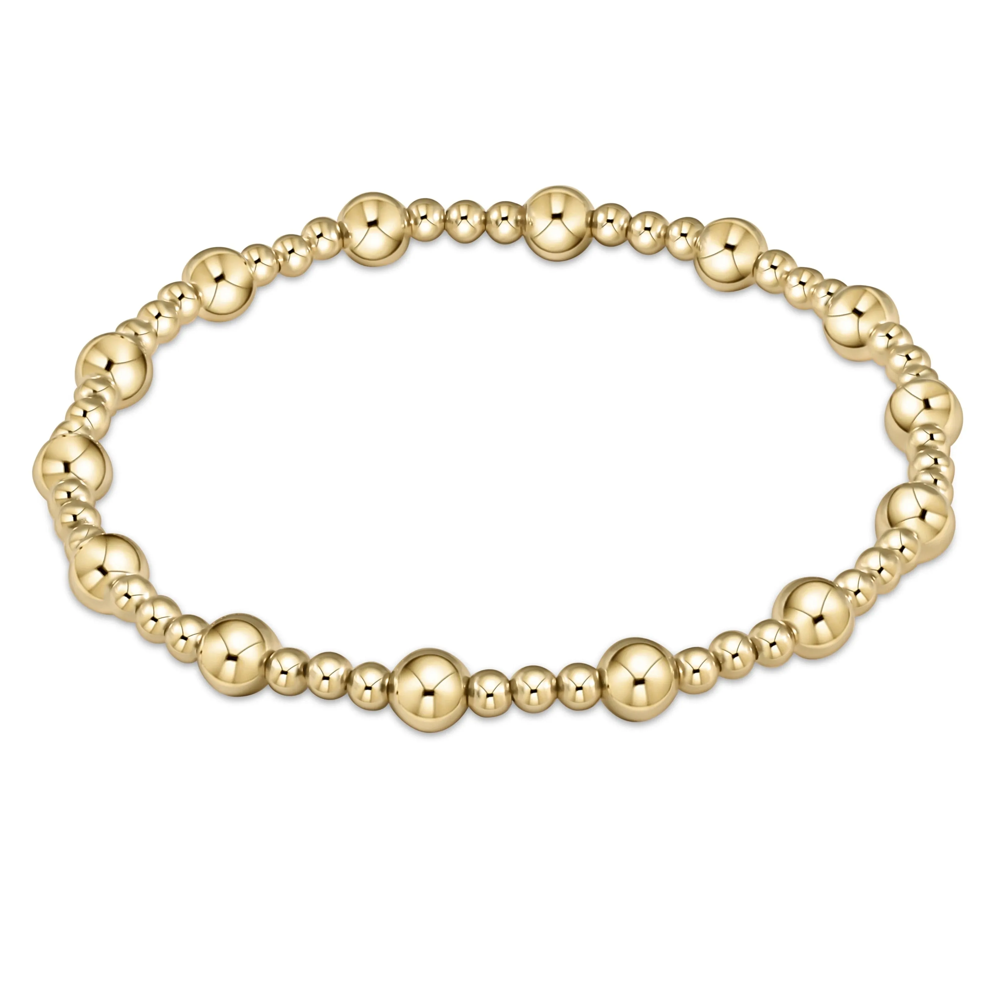 XL ENewton Extends Sincerity Pattern 5mm Bead Bracelet