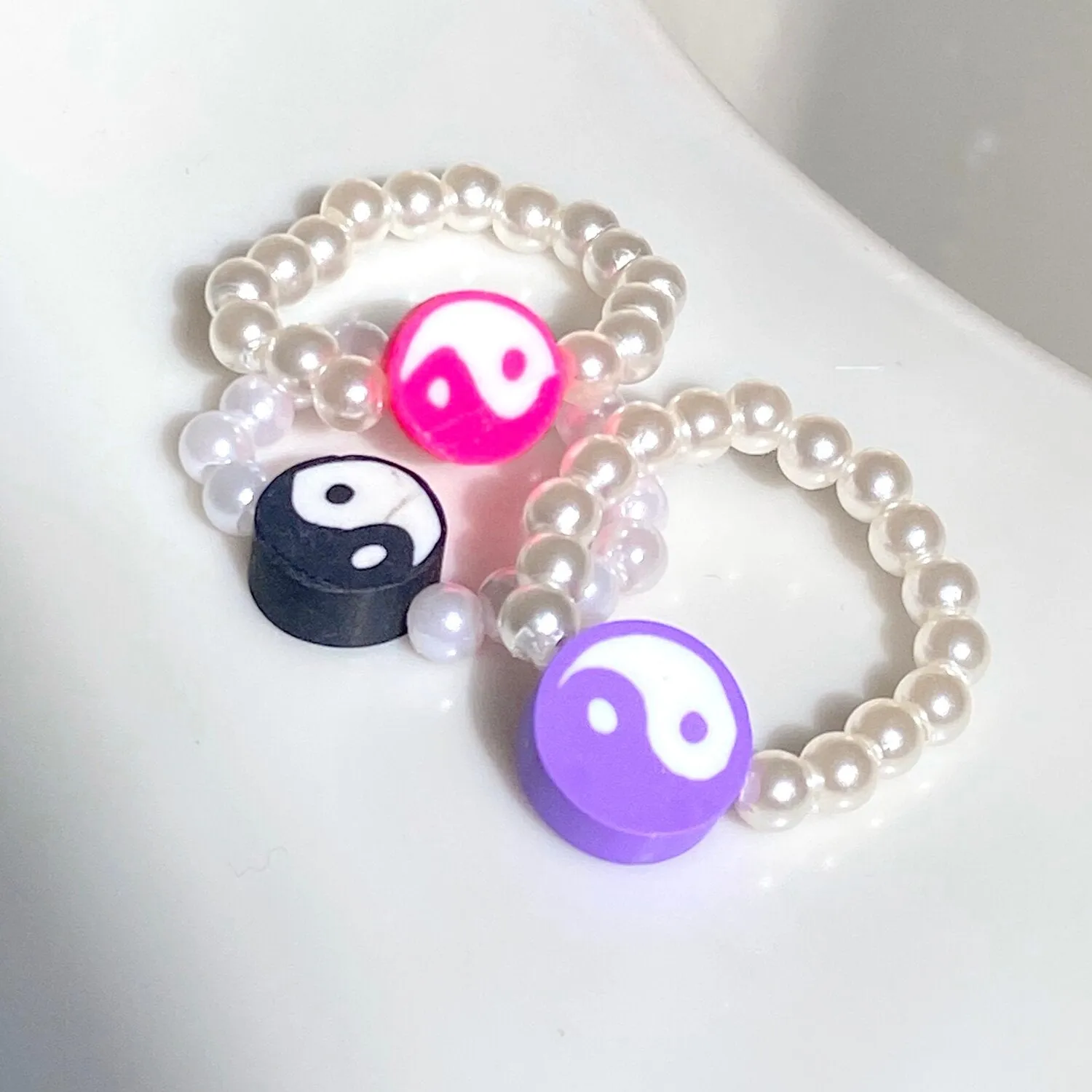 Yin Yang Pearl Ring