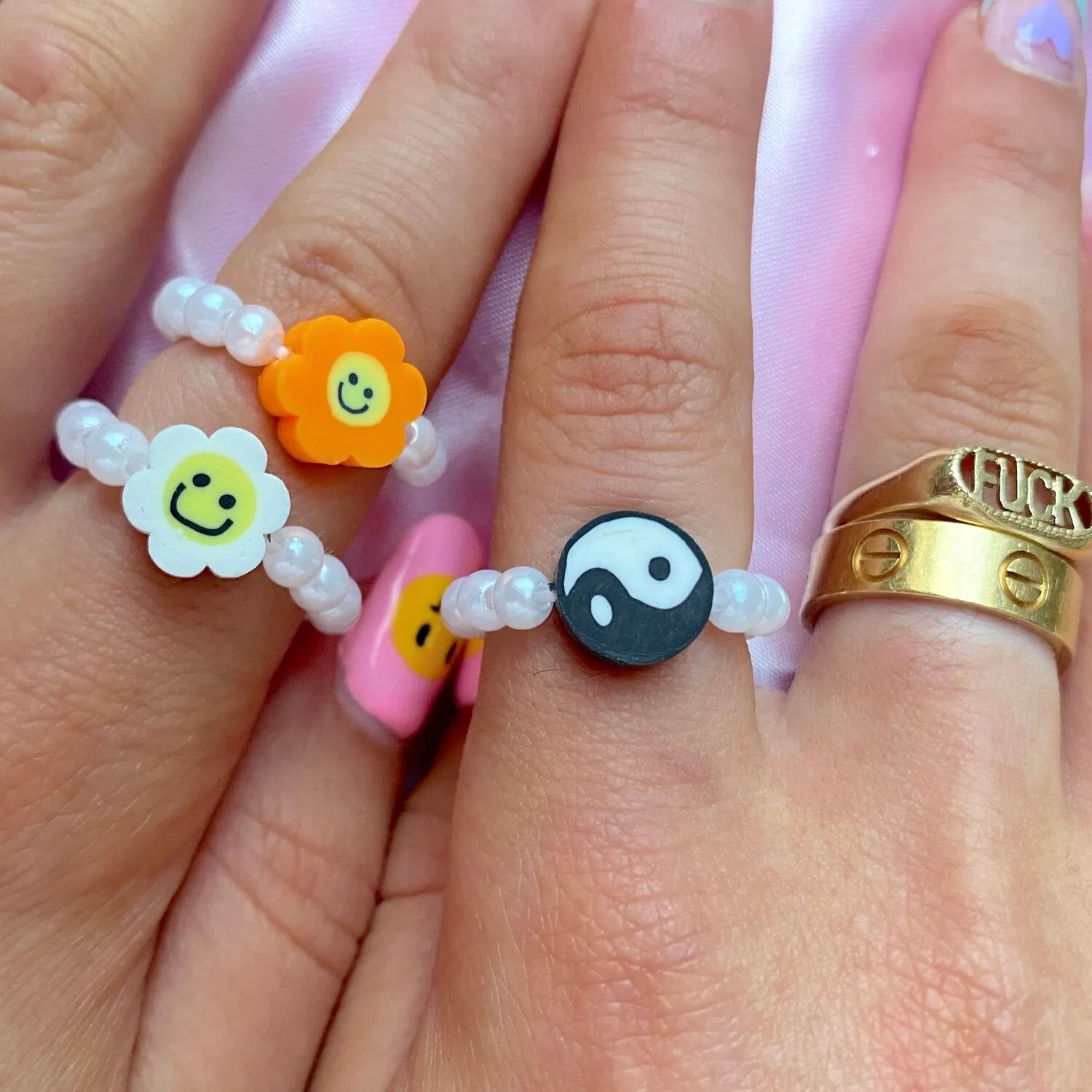 Yin Yang Pearl Ring