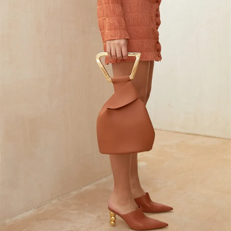 Z Leather Knot Bag